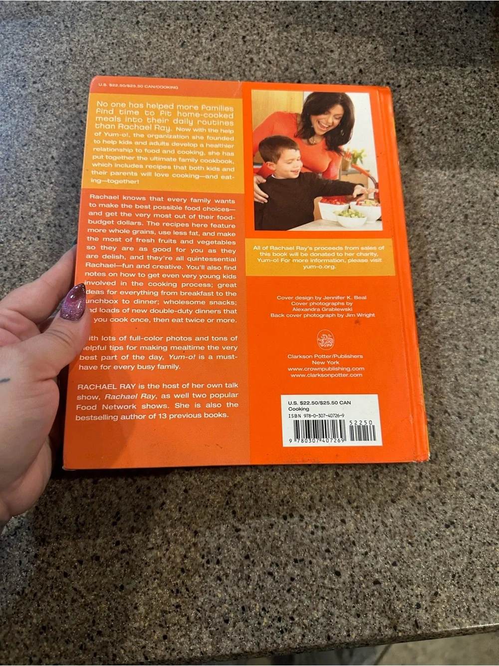 Rachael Ray Yum-O! The Family Cookbook - Orange Cover